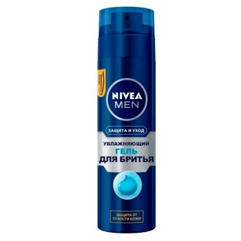 Гель для бритья, Nivea Men Защита и уход увлажняющий, против сухости кожи, 200 мл