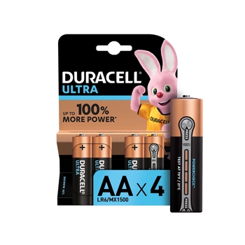 Батарейки щелочные алкалиновые Duracell Ultra тип AA 1.5В 4шт пальчиковые