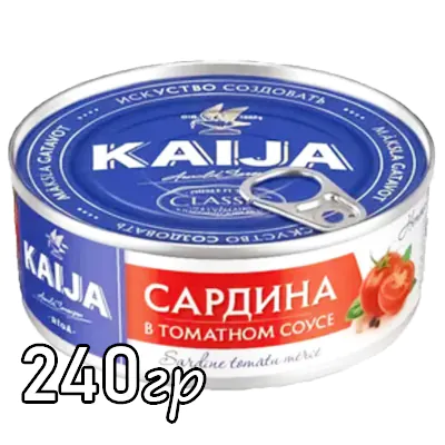 Сардина в томатном соусе Kaija 240 г