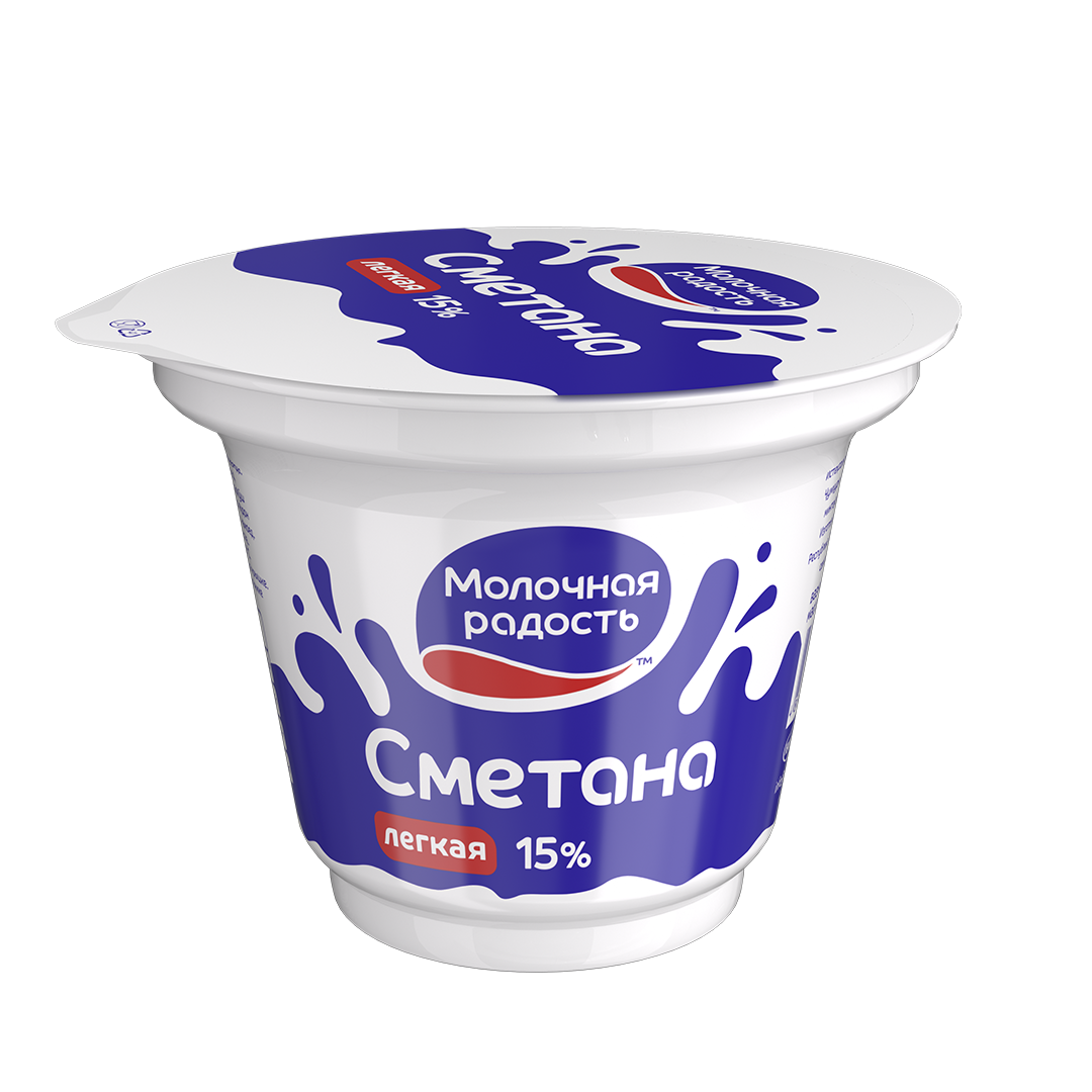 Сметана Молочная радость 15%