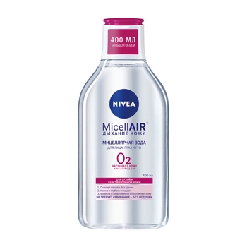 NIVEA Мицеллярная вода 3 в 1 для сухой и чувствительной кожи смягчающая, 400 мл