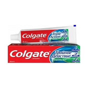 Зубная паста Colgate Тройное действие, 50 мл