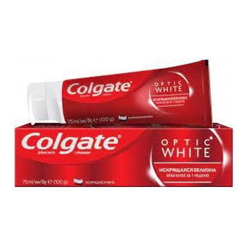 Зубная паста Colgate Optic White Мгновенный, отбеливающая, 75 мл