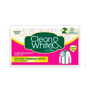 Мыло хозяйственное Clean & White by Duru против сложных пятен