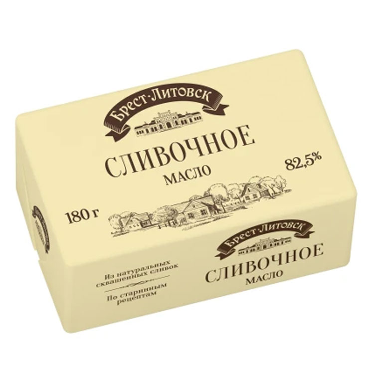Масло сливочное Брест Литовск 82.5% 180гр
