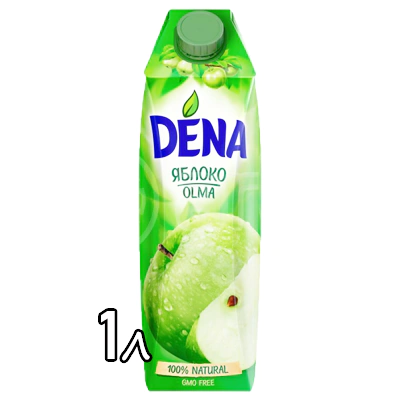 Сок Dena зелёное яблоко