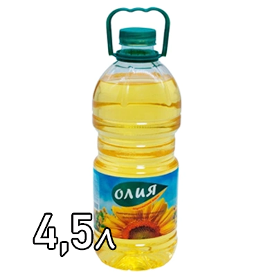 Масло подсолнечное Олия 4.5л