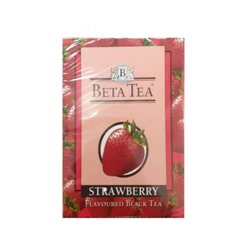 Черный чай Beta Tea Strawberry с клубникой