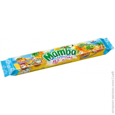 Конфеты жевательные Mamba Тропикс.