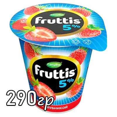 Йогурт Fruttis клубника 5%