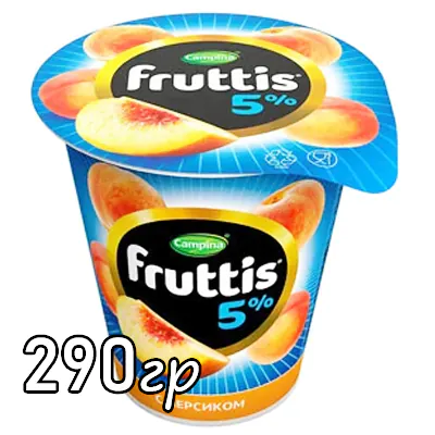 Йогурт Fruttis персик 5%