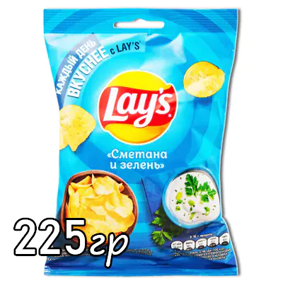 Чипсы Lay`s Сметана и зелень