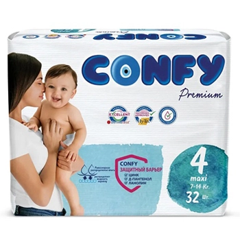 Подгузники Confy Premium р 4 32шт