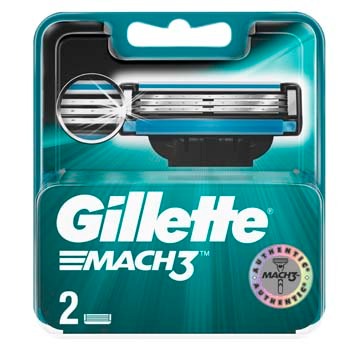 Сменные Кассеты Gillette Mach 3, 2 шт