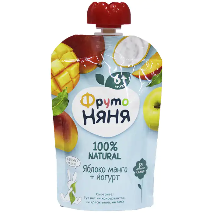 Пюре ФрутоНяня Яблоко Манго + Йогурт