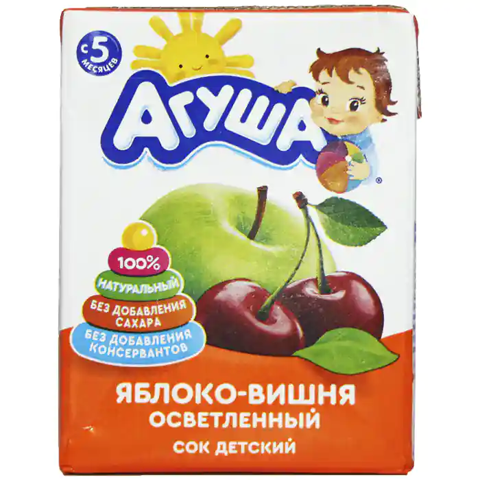 Сок Агуша Яблоко-Вишня