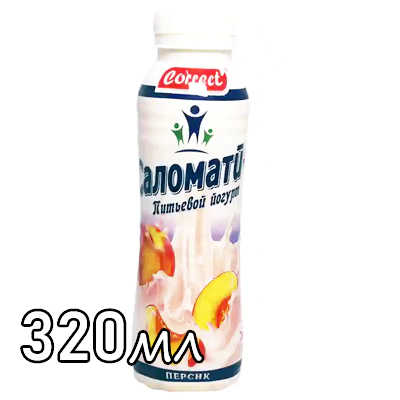 Йогурт питьевой Correct cаломати персик 2.5%
