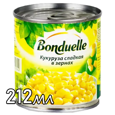 Маринованный  Бондюэль Кукуруза в зернах 94 212мл