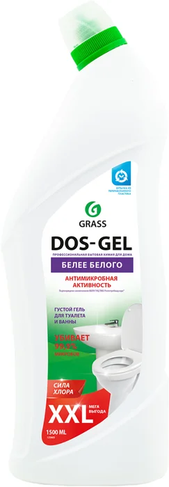 Чистящее средство Dos-Gel д/унит и ванн 1,5л Грасс белее белого
