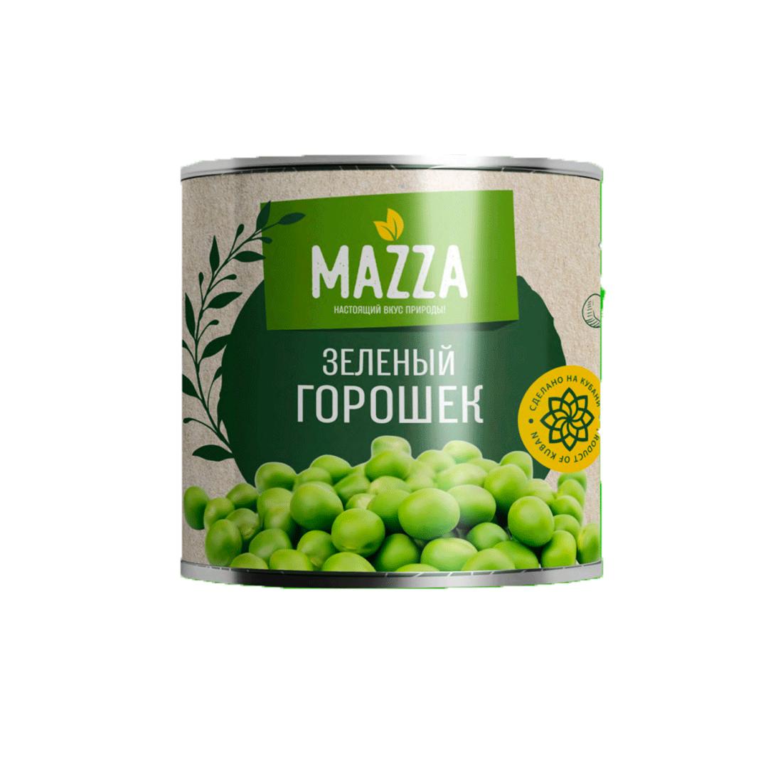 Зеленый горошек Mazza 425гр
