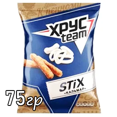 Сухарики Хрус team кальмар 75 г