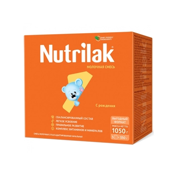 Молочная смесь Нутрилак Nutrilak 1 сухая адаптированная начальная 0-6 мес 1050 гр