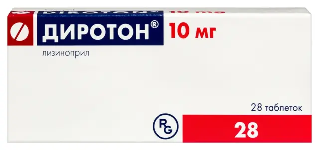 Диротон тб 10мг №28