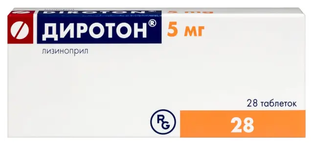 Диротон тб 5мг №28