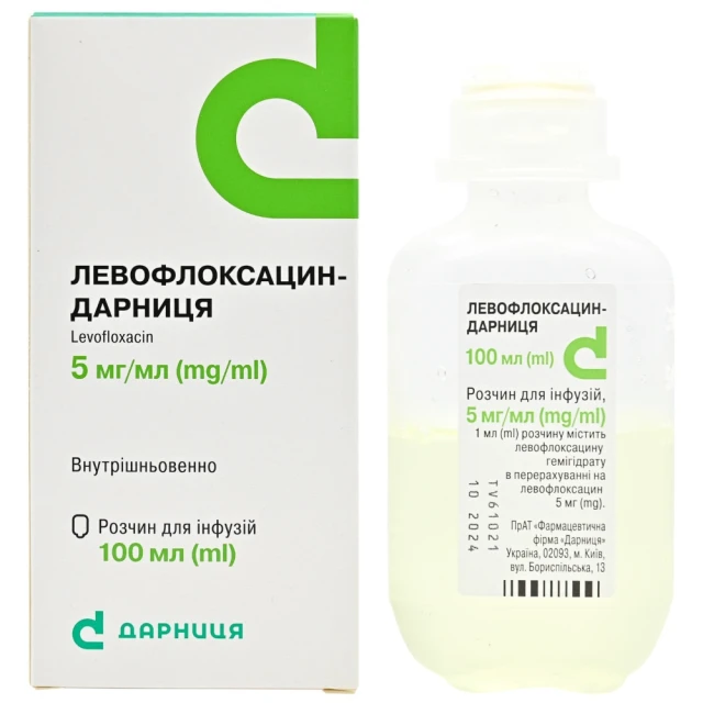 Левофлоксацин р-р 500мг 100мл