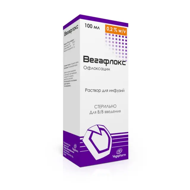 Вегафлокс р-р 200мг 100мл
